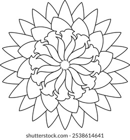 Mandala Art Pattern Relaxation and emotion therapy