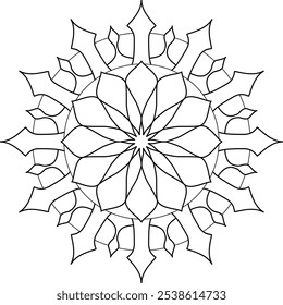 Patrón de arte de mandala Relajación y terapia de emoción