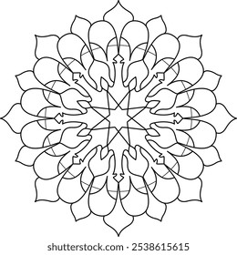 Mandala Art Pattern Relaxation and emotion therapy