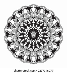 mandala art pattern simple basic line art for mandala coloring pages, manala