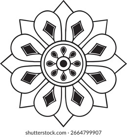Mandala Kunstmuster und Designs 