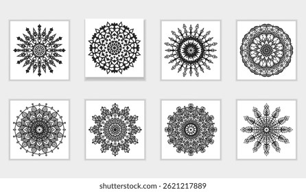 Mandala Kunstsammlung Designvorlage