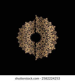 mandala art simple concept design decorative art flower mandala simple vector templet