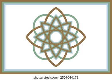 Mandala arte simples design vetor ilustração.