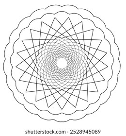 mandala art for tattoo and henna design, elegant mandala design, relaxing mandala design for coloring book, 