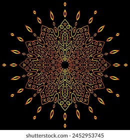mandala arte para fondo de Plantilla
