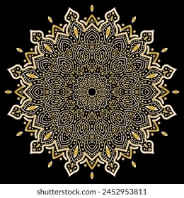 Mandala Art für Vorlage Hintergrund