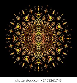 mandala arte para fondo de Plantilla