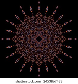 mandala arte para fondo de Plantilla