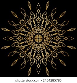 mandala arte para fondo de Plantilla