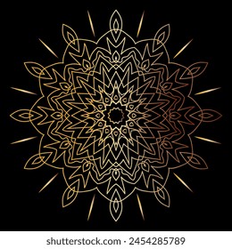 mandala arte para fondo de Plantilla