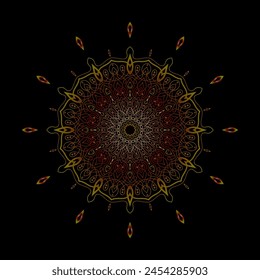 mandala arte para fondo de Plantilla