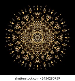 mandala arte para fondo de Plantilla