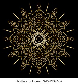 Mandala Art für Vorlage Hintergrund
