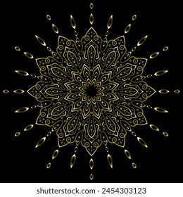 Mandala Art für Vorlage Hintergrund