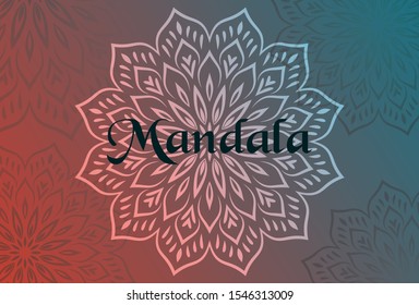 mandala art for template background,Flower,decorative elements,Oriental pattern, illustration,logo vintage,vintage book cover,flyer,banner,wallpaper,brochure,ottoman motifs,Ethnic mandala,traditional