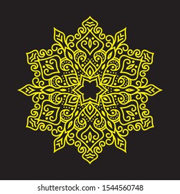 mandala art for template,Flower Mandala. Vintage decorative elements. Oriental pattern, vector illustration. logo vintage, vintage book cover,  ottoman motifs. Ethnic mandala, traditional Vector
