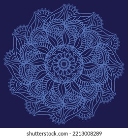 Mandala Art Vector Design. Colorful Mandala Circle Pattern Eps File.