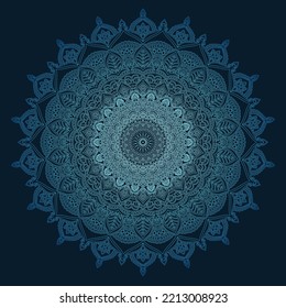 Mandala Art Vector Design. Colorful Mandala Circle Pattern Eps File.