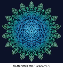 Mandala Art Vector Design. Colorful Mandala Circle Pattern Eps File.