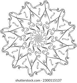MANDALA ART VECTOR ART EPS 