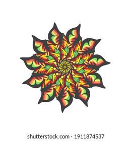 Mandala art vector illustration design
