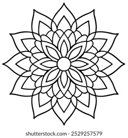 mandala art vektor grafik linie art