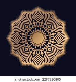 Mandala Kunstvektorvorlage Illastration 
