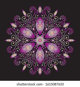 mandala art vector for template vintage decorative,book cover,ottoman motifs,Ethnic design, 
logo,background,flyer,poster,brochure