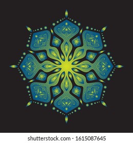 mandala art vector for template vintage decorative,book cover,ottoman motifs,Ethnic design, 
logo,background,flyer,poster,brochure