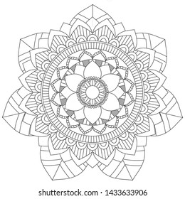 MANDALA Art Vector yoga sysmbol