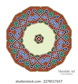 Mandala Art. Vintage decorative elements. Oriental pattern, vector illustration. Islamic Design, Arabic Design