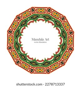 Mandala Art. Vintage decorative elements. Oriental pattern, vector illustration. Islamic, Arabic Design.