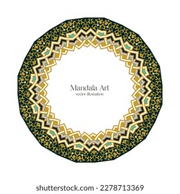 Mandala Art. Vintage decorative elements. Oriental pattern, vector illustration. Islamic, Arabic Design.