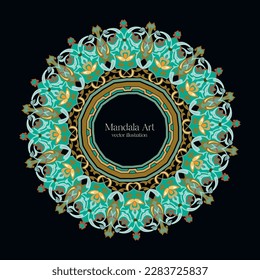 Mandala Art. Vintage decorative elements. Oriental pattern, vector illustration. Islamic, Arabic Design.