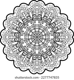 Obra de arte Mandala. Esto es 100% vector