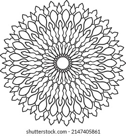 Mandala-Kunstwerke, schwarz-weiß, Dekoration, 