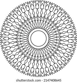 Mandala-Kunstwerke für Design, Färbung, Schwarz-Weiß-Kunst