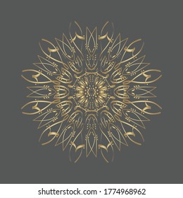 mandala artwork logo fashion motif ornament vector illustration dark light pattern art gold design symbol abstract circle ethnic style esoteric artistic template shape tatto texture fashion star