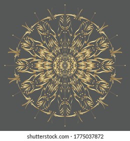 mandala artwork logo fashion motif ornament vector illustration dark light pattern art gold design symbol abstract circle ethnic style esoteric artistic template shape tatto texture fashion star