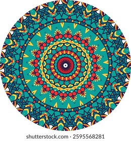 Mandala Artwork with Repeating Shapes
