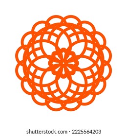 mandala Asian religious ornament vector illustration
