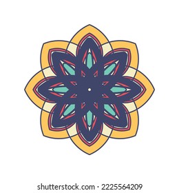 mandala Asian religious ornament vector illustration