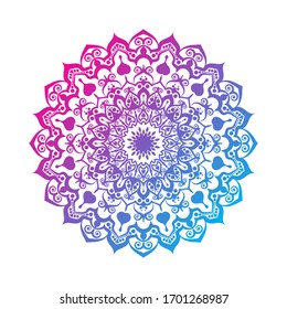 Mandala background with arabesque pattern arabic islamic east style 