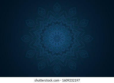 Mandala background art for template. Flower Mandala. Vintage decorative elements. 