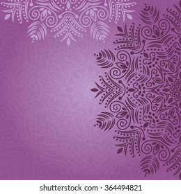 Mandala background. Bohemian style. Pattern with vintage round ornament, decorative indian medallion, abstract flower element. Henna vector design