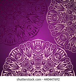 Mandala background. Bohemian style. Vintage pattern. Vector design