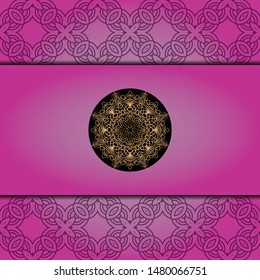 Mandala background for book cover,  invitation. Vector illustration
