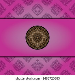 Mandala background for book cover,  invitation. Vector illustration