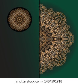Mandala background for book cover,  invitation. Vector illustration